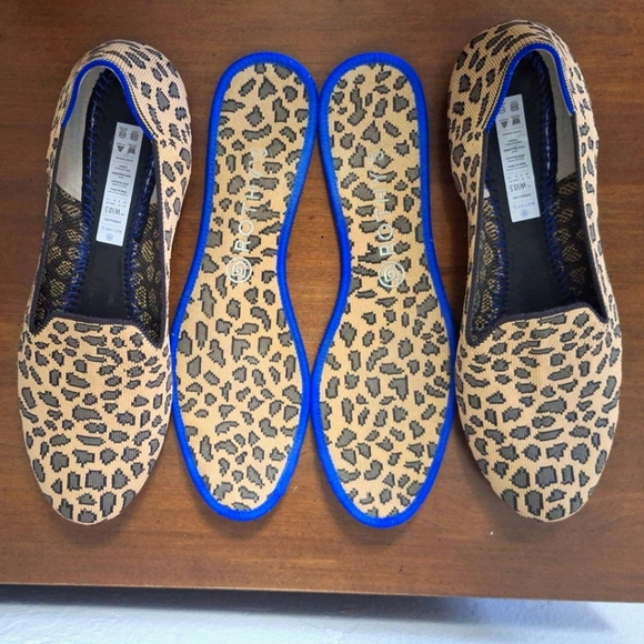 ROTHY'S The Loafer Slip-On Cheetah Animal Print Spotted Leopard Retired  10.5 - Picture 7 of 9